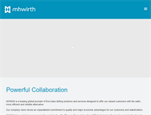 Tablet Screenshot of mhwirth.com